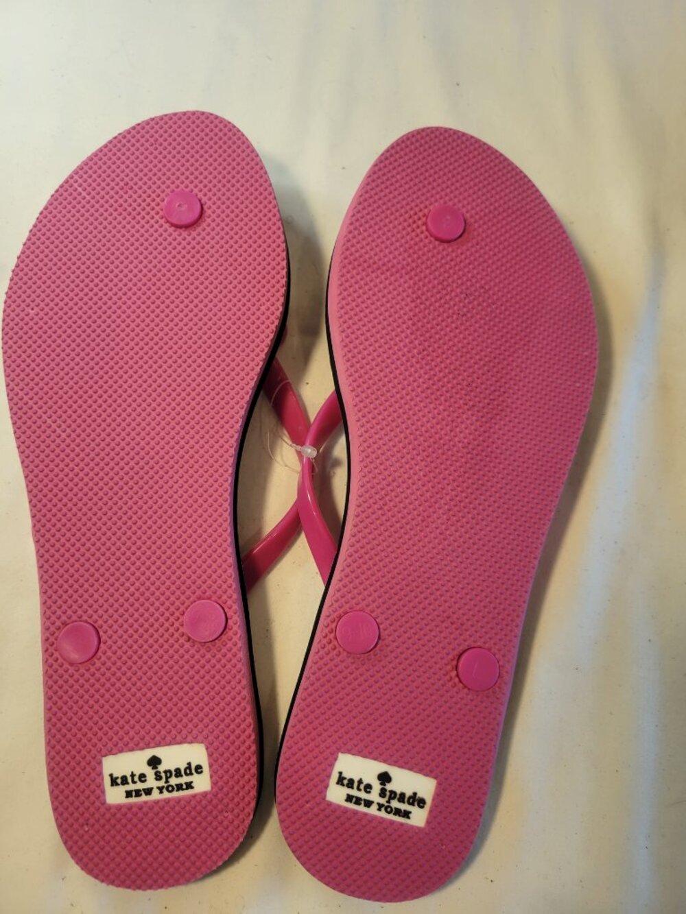 Kate Spade New York Confetti Bow Flip Flops Pink Women's 9-10 - Picture 6 of 6